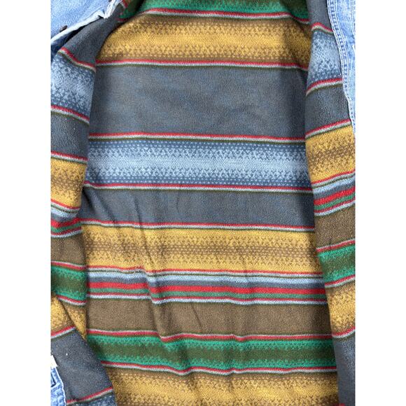 Vintage Wolverine Denim Workwear Jacket Men’s L Southwestern-Style Fleece Lining - Picture 11 of 11